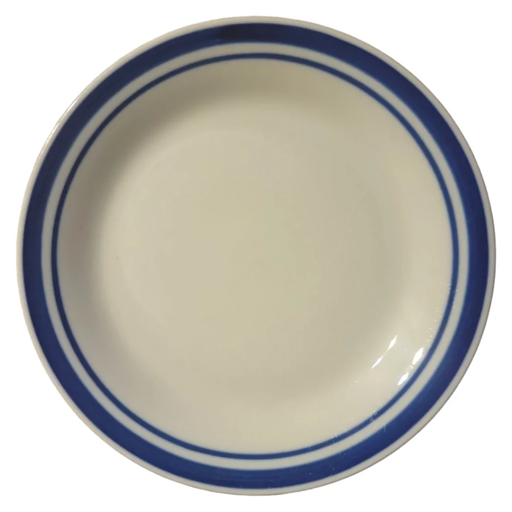 2 Vtg 2000-09 Everyday Gibson Housewares Windham Salad Dessert Plate Cobalt Blue
